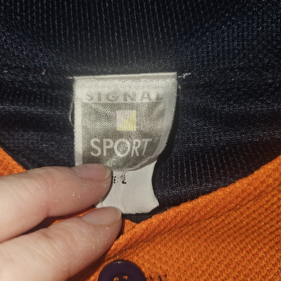 AUBURN TIGERS L Signal Sport Button Up Short Sleeve Shirt Baseball Jersey - Picture 3 of 4